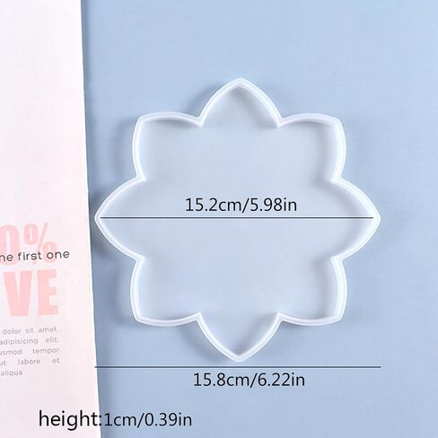 Silicone Resin Flower Tray Molds - Reusable, Customizable, Multi-Purpose Resin Casting Molds for Jewelry Making, Home Decoration in Kuwait