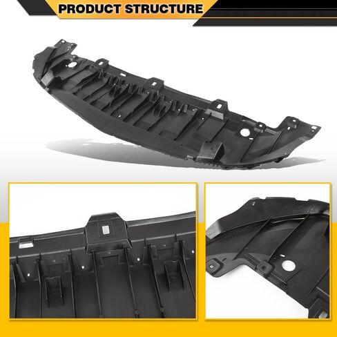 محرك الوفير الأمامي محرك Splash Shield Guard Lower Cover متوافق مع Benz CLA250 CLA45 AMG 2017-2019 ، FIT CLA 250 TYPE TYPE ، FIT W/OS Sport أو AGM Package أو CLA 45 AMG ، MB1228193 ، 1178850100 in Saudi Arabia