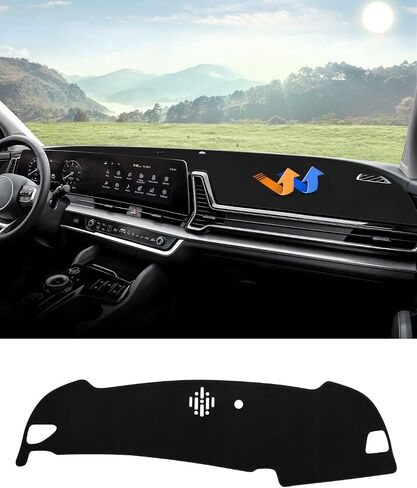 Autorder Dashboard Cover Mat for 2017-2022 Kia NIRO Accessories Dash Cover Flannel Dash Mat Sunshade Glare UV Rays Protector in Kuwait