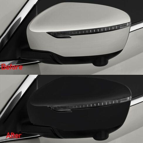 Gloss Black Side Mirror Cover Cap Fits For 2014-2020 Nissan Rogue 2015-2024 Nissan Murano Replace 963744BA0A,963734BA0A in Saudi Arabia