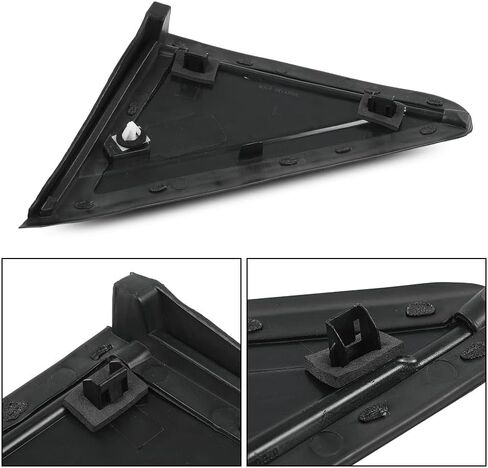 G-Plus Mirror Flag Flag Histique W/O Trim متوافق مع Chrysler Town & Country 2008-2016 Mini Raptenger Van/FIT Dodge Grand Caravan 2008-2020 LH & RH View Side View Extrible Triangle trim in Saudi Arabia