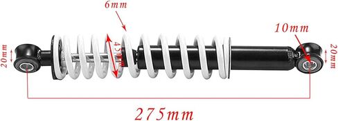 275mm 10.8'' Front shock Absorbers Suspension For Quad ATV 4 Wheeler in Saudi Arabia