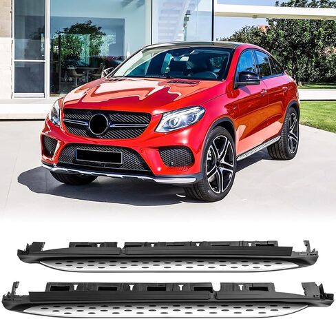 Aluminum Side Step Running Boards Nerf Bars Compatible with 2015 2016 2017 2018 2019 Mercedes Benz C292 GLE450 AMG Coupe GLE43 Coupe GLE 63 S Passenger and Driver Side Pair in Saudi Arabia
