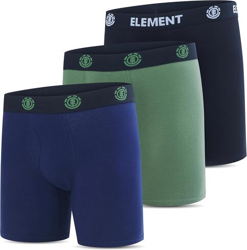 Element Mens Underwear Pack of 3 Boxer Briefs, Cotton Stretch Boxers for Men in Saudi Arabia