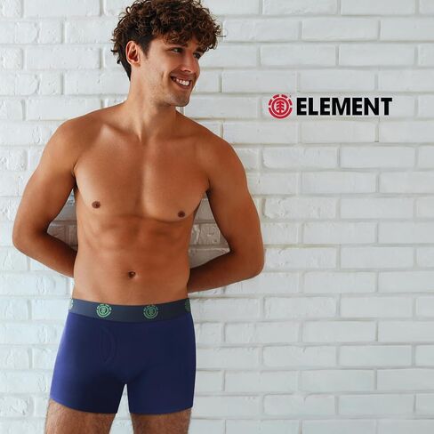 Element Mens Underwear Pack of 3 Boxer Briefs, Cotton Stretch Boxers for Men in Saudi Arabia