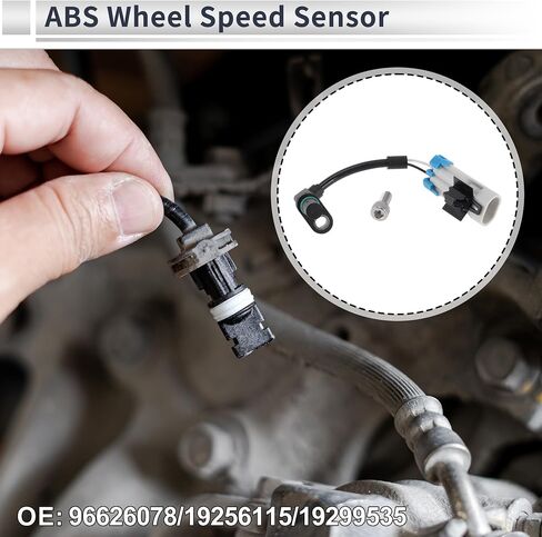 Front Left/Rear Left ABS Wheel Speed Sensor for Chevrolet Captiva Sport 2012-2015, for Chevrolet Equinox 07-09 ABS Sensor No.96626078/19256115 1 Pcs in Saudi Arabia