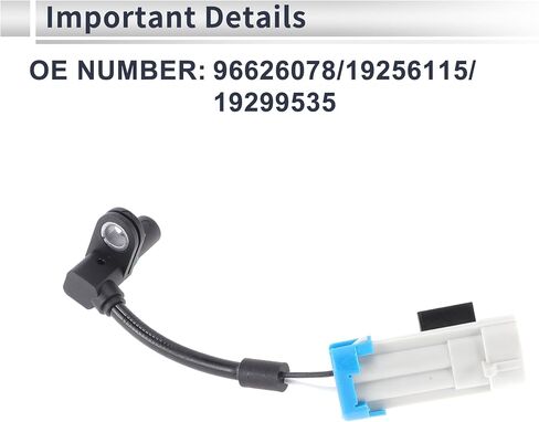 Front Left/Rear Left ABS Wheel Speed Sensor for Chevrolet Captiva Sport 2012-2015, for Chevrolet Equinox 07-09 ABS Sensor No.96626078/19256115 1 Pcs in Saudi Arabia
