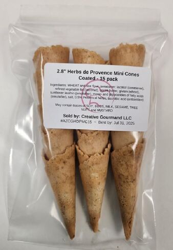 2.8 "الأعشاب De Provence Mini Cones مغلفة - 15 حزمة in Saudi Arabia
