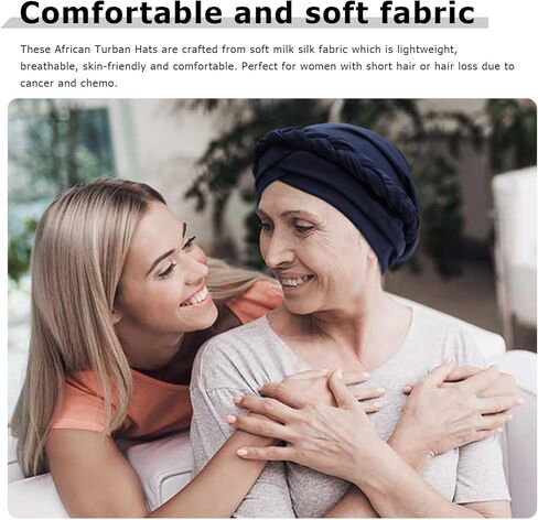 DRESHOW عمامة غطاء شعر جدائل ملتوية مسبقًا مربوط قبعة التفاف قبعة أفريقية أغطية رأس للنساء السود غطاء للسرطان الكيميائي in Kuwait