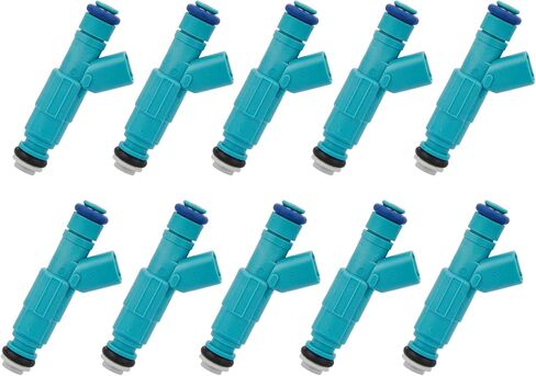10pcs Fuel Injectors Compatible with Ford 2004-2007 E-350 Super Duty, 2004-2007 E-450 Super Duty, 2005 E-350 Club Wagon, V10 6.8L, Replace# FJ952, 0280156217 in Saudi Arabia