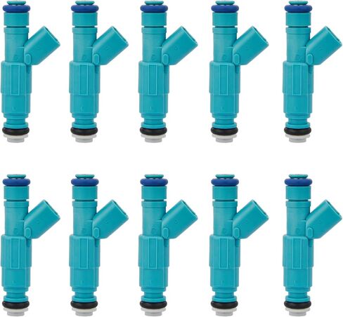 10pcs Fuel Injectors Compatible with Ford 2004-2007 E-350 Super Duty, 2004-2007 E-450 Super Duty, 2005 E-350 Club Wagon, V10 6.8L, Replace# FJ952, 0280156217 in Saudi Arabia