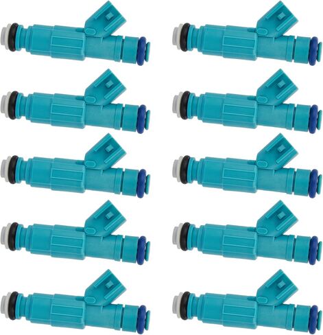 10pcs Fuel Injectors Compatible with Ford 2004-2007 E-350 Super Duty, 2004-2007 E-450 Super Duty, 2005 E-350 Club Wagon, V10 6.8L, Replace# FJ952, 0280156217 in Saudi Arabia