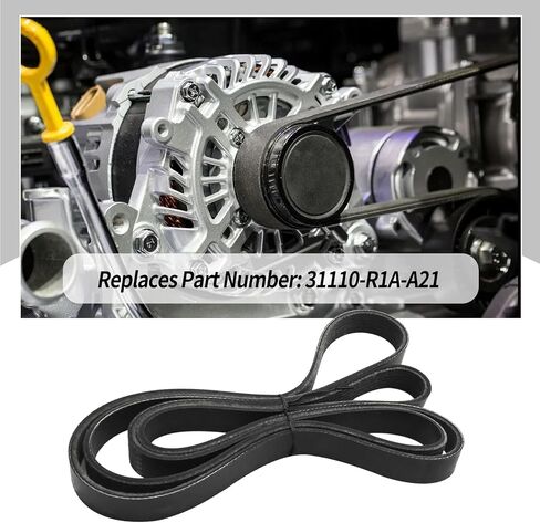31110-R1A-A21 Alternator Belt, Replacement for Honda Civic Ngv 2012 2013 2014, Replaces 31110-R1A-A21 in Saudi Arabia