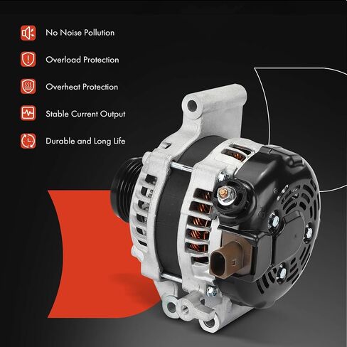 A-Premium Colliator متوافق مع Toyota Camry 2018-2023 2.5L ، RAV4 2019-2022 2.5L ، Corolla 2019-2022 2.0L ، Avalon 2021 2.5L ، 12V 100A 6-GROOVE DECOUPLER PROLLEY ، استبدال# 27060-250101010 in Saudi Arabia