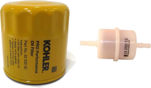 Kohler Genuine 24-050-13-S & 52-050-02-S Fuel Filter & Oil Filter Set OEM in Saudi Arabia