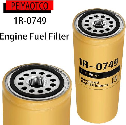 1R-0749 Fuel Filter Compatible With Caterpillar Cat Engine Engine Fuel Filter Elements Kit Replaces LFF5823B LFF2749 308-9679 33674 FF5264 6PACK in Saudi Arabia