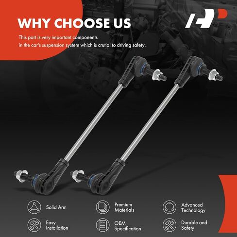A-Premium 2 x Front Sway Bar Links Stabilizer Bar Links, Compatible with Chevrolet Equinox 2018-2024 & GMC Terrain 2018-2024 in Saudi Arabia