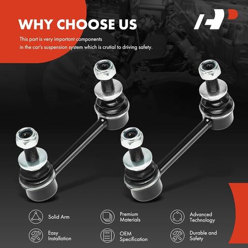 A-Premium 2 x Rear Sway Bar Links Stabilizer Bar Links, Compatible with Toyota Highlander 2014-2024 & Lexus RX350 2010-2024, RX350L/RX450hL 2018-2022, RX450h 2010-2022, GS F 2016-2020, RC F 2015-2024 in Saudi Arabia