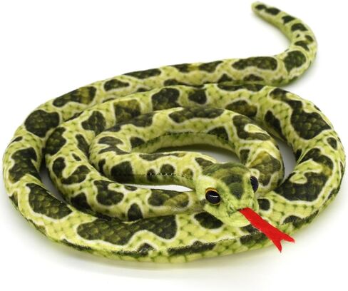 HWD 3.6 ft Long Soft Snake Dolls, Cute Stuffed Animals Plush Pranks Spoof Stuff Toys, Gifts for Kids, Children, Birthday, Halloween, Christmas, Home Decoration (Yellow) in Kuwait