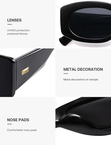 SOJOS Retro Oval Polarized Sunglasses Womens Trendy Sun Glasses Vintage Shades UV400 SJ2386 in Saudi Arabia