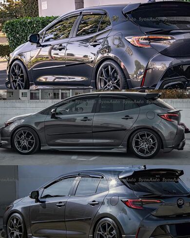 FITS 2019-2025 Toyota Corolla Hatchback JDM Mugen Style Window Visor RAIN Guard Vent Deflector in Saudi Arabia