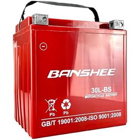 BANSHEE YTX30L -BS استبدال البطارية YIX30L بطارية دراجة نارية - مصنع مختومة - صيانة مجانية - عالية الأداء ETX30L BS ل Harley Davidson Polaris Sportsman in Kuwait