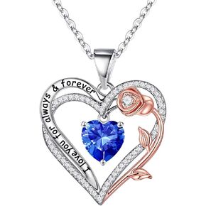 Memorjew Jewelry for Women - 925 Sterling Silver Heart Necklaces for Women, Anniversary Birthday Gifts for Women, Jewelry Gifts for Women Wife Girlfriend Mom in Kuwait