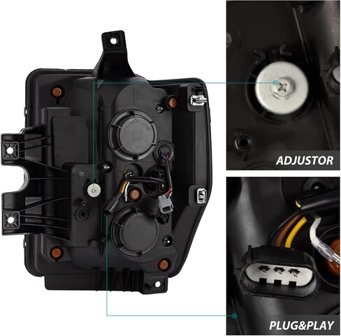 AlphaRex 880309 - PRO-Series 08-10 Super Duty/Excursion Projector Headlights - Alpha-Black in Kuwait