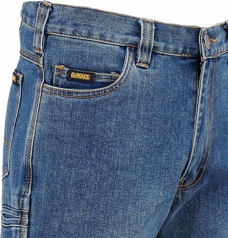 DEWALT Grayling Men's Stretch Fit, Denim, Boot Cut Work Pants in Saudi Arabia