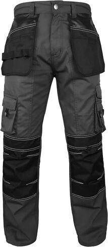 Fashio ff Men's Cordura Work Pants بنطلون تكتيكي مع سروال أمان النجار المعزز بالخدمة الشاقة in Kuwait