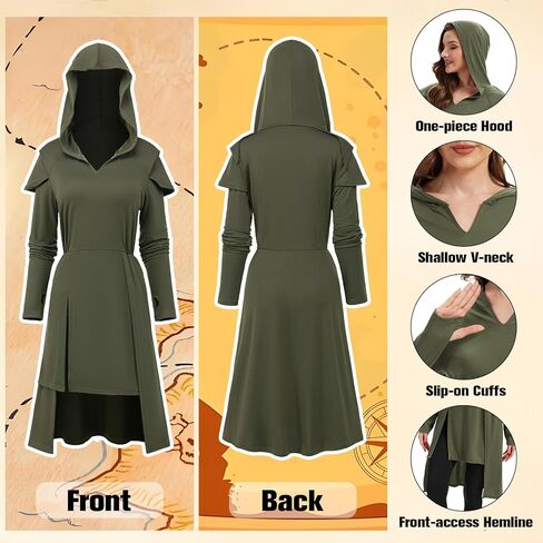 ملابس من العصور الوسطى نساء عصر النهضة الساحرة زي فايكنغ القوطية تأثيري لجميع القديسين in Kuwait