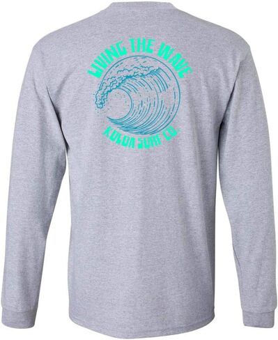 Koloa Surf Mens Surf Break Logo Tee Long Sleve Cotton Tee في العادية والكبيرة والطول in Saudi Arabia