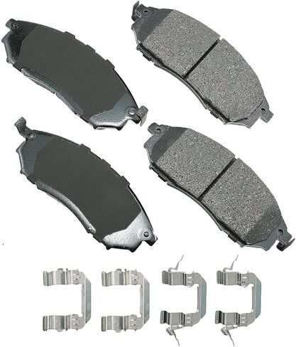 Akebono Ultra-Premium Ceramic Front Disc Brake Pads, GREY in Saudi Arabia