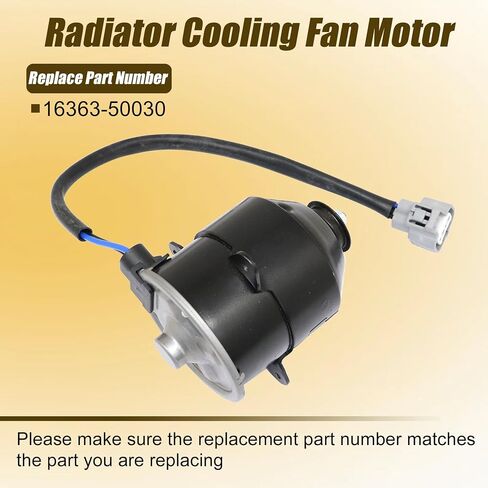 GXARTS Radiator Cooling Fan Motor Driver Side Replace 16363-50030 Compatible with Lexus LS430 4.3L 2001 2002 2003 2004 2025 2006 Left Radiator Fan Motor in Saudi Arabia