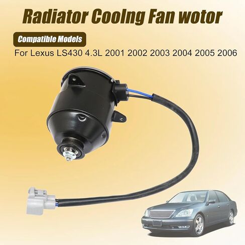 GXARTS Radiator Cooling Fan Motor Driver Side Replace 16363-50030 Compatible with Lexus LS430 4.3L 2001 2002 2003 2004 2025 2006 Left Radiator Fan Motor in Saudi Arabia