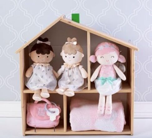 Large 15 inch Soft Baby Doll with Fairy Wings and Tulle Skirt, Flower and Satin Accents, Grace, Sparkle Pink in Kuwait