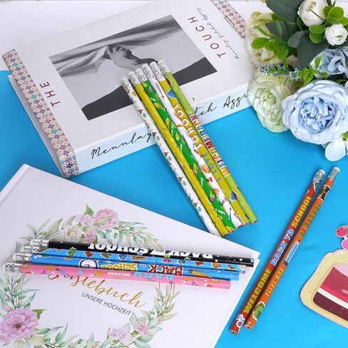 Baotongle 60pcs 4 يوليو قلم رصاص خشبي وطني أقلام الرصاص مع محو القمح الولايات المتحدة الأمريكية قرطاسية المكاتب الوطنية للمكافآت المكتب يوم الاستقلال يوم الاستقلال (يوم الاستقلال) in Saudi Arabia