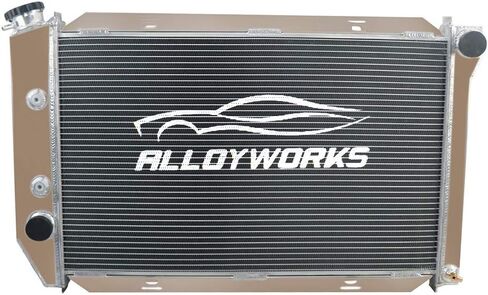 Alloyworks 3 Row Core Core Aluminiatiatiator لعام 1971-1973 فورد موستانج كوغار/70-1971 فورد جران تورينو/رانشيرو/ميركوري مونتيغو/1969-71 فورد جالاكسي/فورد كاونتي سيدان/سكوير in Saudi Arabia