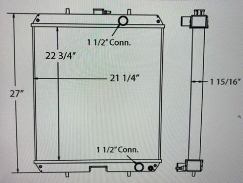 YM12994444510 12994444510 Radiator Compatible with Takeuchi TL 130 skid steer YM129944-44510 129944-44510 in Saudi Arabia