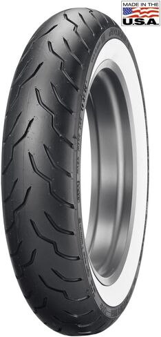 Dunlop American Elite Whitewall Front Tyre (Wide Whitewall / 130 / 90-16b) in Saudi Arabia