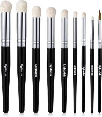 Lightwish Minatate Paint Brushes فرش جافة ، 15 PCS تفاصيل الطلاء فرش الطلاء لتلوين الطلاء المصغرة تلوين ألوان مائية الغواش in Kuwait