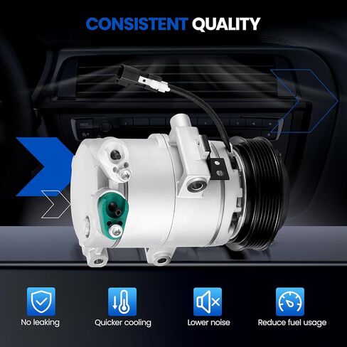 8L8Z19703A مكيف الهواء A/C ضاغط A/C مع القابض متوافق مع Ford Escape 2008-2012 ، متوافق مع Mazda Tribute 2008-2011 ، لمارينر 2007-2011 ، V6 3.0L in Saudi Arabia