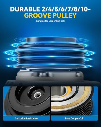 PHILTOP AC Compressor Compatible with 2014-2019 Fiesta, Air Conditioning Compressor in Saudi Arabia