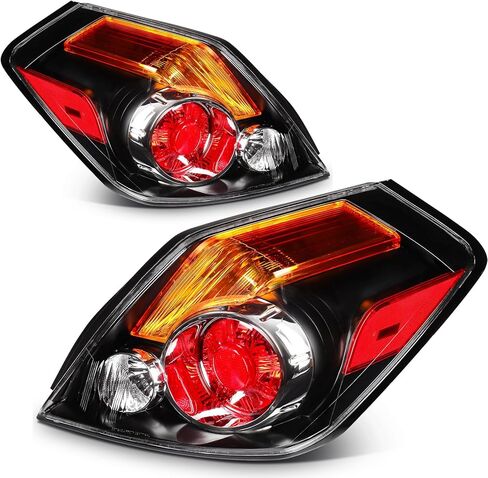 FINDAUTO Taillight Assembly for 2007 2008 2009 2010 2011 2012 for Nissan Altima Sedan Pair Tail lights Black Housing Red in Saudi Arabia