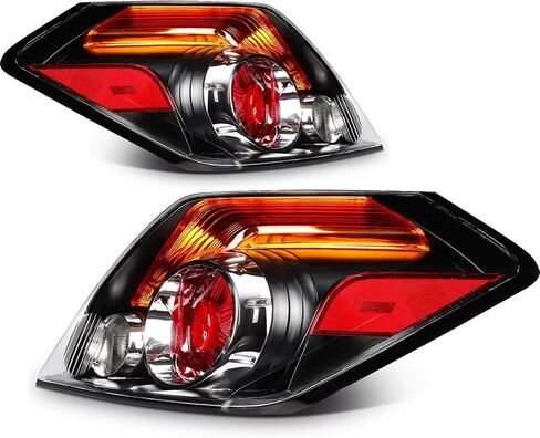 FINDAUTO Taillight Assembly for 2007 2008 2009 2010 2011 2012 for Nissan Altima Sedan Pair Tail lights Black Housing Red in Saudi Arabia