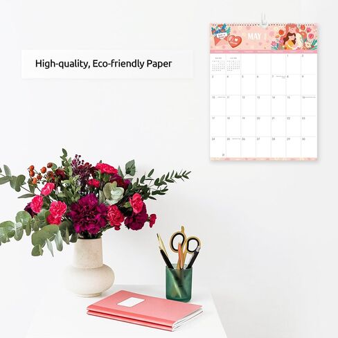 SKYDUE Wall Calendar 2025-2026, 20 Months Calendar from May. 2025 to Dec. 2026, 14.5 x 11.5 Vertical Wall Calendar with 280 Planner Stickers in Kuwait