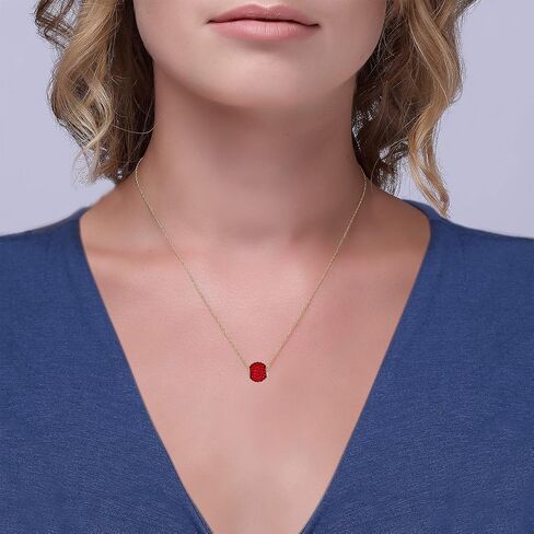 Avora 10K Gold Gold Gold Crystal Slide Bendant Necklace مع سلسلة 18 بوصة in Saudi Arabia