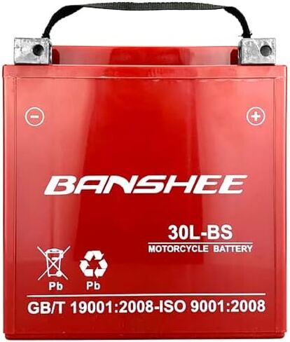 BANSHEE YTX30L -BS استبدال البطارية YIX30L بطارية دراجة نارية - مصنع مختومة - صيانة مجانية - عالية الأداء ETX30L BS ل Harley Davidson Polaris Sportsman in Saudi Arabia