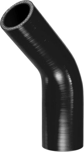 X AUTOHAUX 1 Pcs 28-32mm 1.10"-1.26" ID 102mm 4.02" Length 45 Degrees Black Car Silicone Hose Coolant Hose Universal in Saudi Arabia