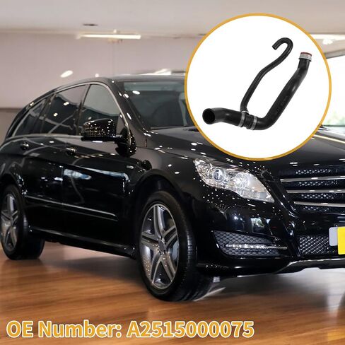 خرطوم الرادياتير رقم A2515000075 انخفاض خرطوم المياه المبرد لمرسيدس-بنز R350 3.5L 2006-2011 Rubber Black Sealing in Saudi Arabia